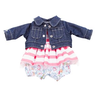 Götz csíkos, farmerdzsekis szett